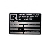 metal engraving and etched label for machines