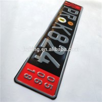 Hot sale embossed logo license frames car number metal aluminum plate