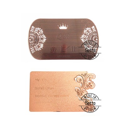 Customized Brass Gold Silver Rose gold Black Metal BusinessCard Visiting Cards