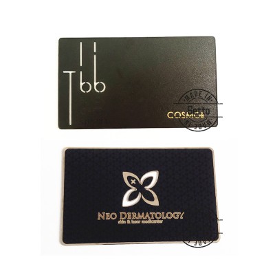 Free Sample Gold Plated Brass Stainless Steel Metal Business Card