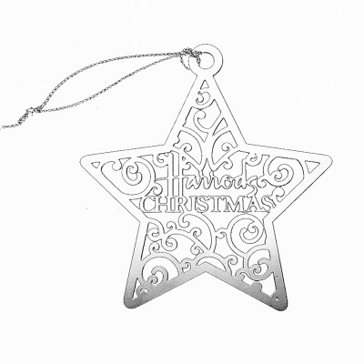 Custom metal hanging crafts for Christmas tree decoration