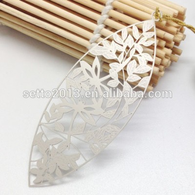 Plate etching metal leaf bookmark for gifts