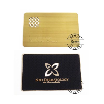 High Quality Chemical Etched Sublimation Blank Metal Name Card Business Card