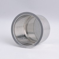 Custom engraved silver stainless steel tea infuser mesh strainer