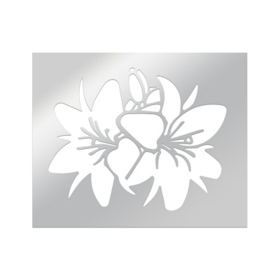 Flower painting design metal drawing stencil template