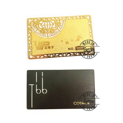 Personalized Gold Plated Name Card  Metal Business Card