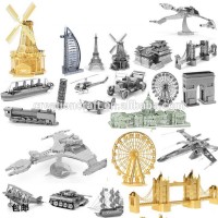 3D metal puzzle assembled model metal craft home artwork funny gift Intelligence toys DIY puzzle DIY toy