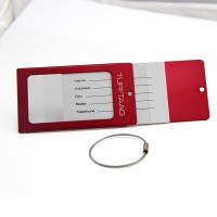 3 in 1 Anodized Aluminum customized metal business card luggage tag